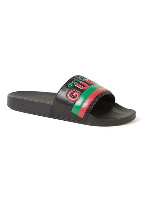 neppe gucci badslippers|gucci badslippers leer.